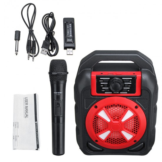 Portable 9W bluetooth Wireless Speaker Colorful Light Hifi Stereo Outdoor Handsfree Headset With Mic Support FM TF USB AUX Portable 9W bluetooth Wireless Speaker Colorful Light Hifi Stereo Outdoor Handsfree Headset With Mic Support FM TF USB AUX