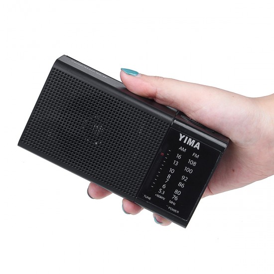 Portable AM 530-1600KHz FM Radio LED Flash Light Speaker MP3 Player