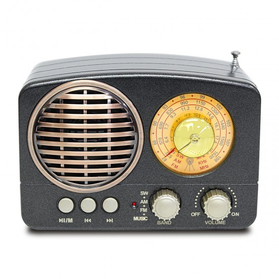 Portable AM FM AUX Vintage Retro Radio SW bluetooth Speaker TF Card USB MP3 Music Player Portable AM FM AUX Vintage Retro Radio SW bluetooth Speaker TF Card USB MP3 Music Player