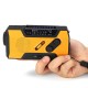 Portable AM FM NOAA Radio Solar Crank Emergency Weather Flashlight Rechargeable Power Bank for iPhone
