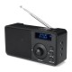 Portable DAB + Digital Radio Wireless bluetooth Stereo Speaker LCD Display Outdoor Headset Support Alarm Clock FM AUX