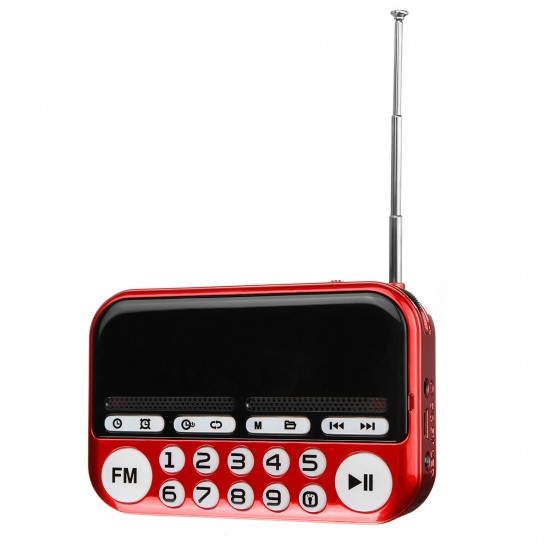 Portable Digital Display FM Radio TF Card USB MP3 Music Player Clock Alarm Radio Speaker Portable Digital Display FM Radio TF Card USB MP3 Music Player Clock Alarm Radio Speaker