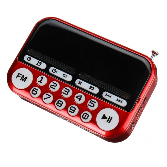 Portable Digital Display FM Radio TF Card USB MP3 Music Player Clock Alarm Radio Speaker Portable Digital Display FM Radio TF Card USB MP3 Music Player Clock Alarm Radio Speaker