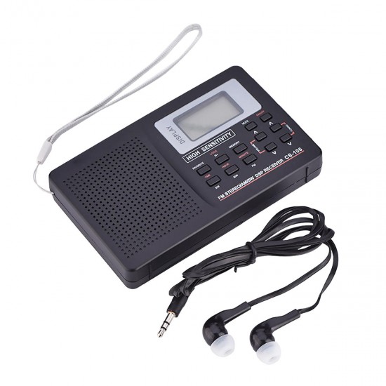 Portable Digital Full Band AM FM SW MW LW Radio Receiver Alarm Clock