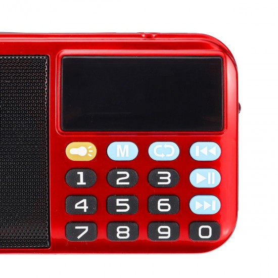 Portable FM 70-140Hz Radio TF Card Music Player 2.1 Channel Speaker