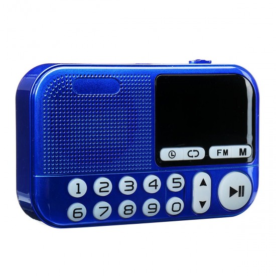 Portable FM Radio Digital Display Dual Voice Coil Speaker TF Card Music Player Portable FM Radio Digital Display Dual Voice Coil Speaker TF Card Music Player