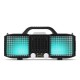 Portable LED Light bluetooth 5.0 Speaker Super Bass Multiple Mode Loudspeaker with Mic
