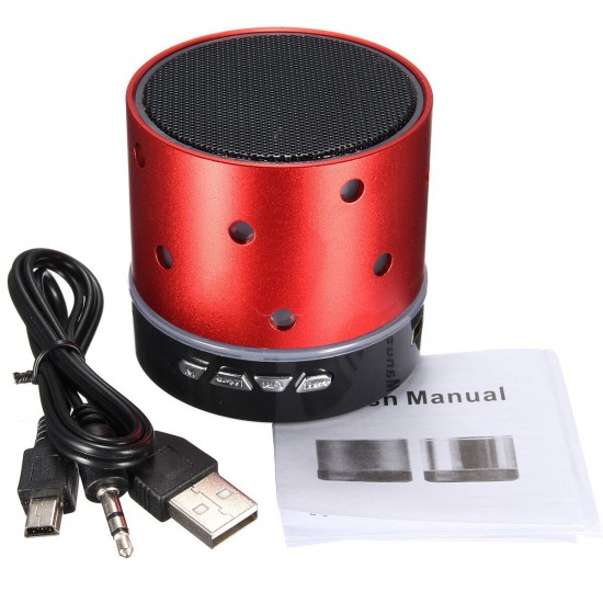 Portable LED Mini bluetooth USB TF Card FM Stereo Speaker For Cell Phone Tablet