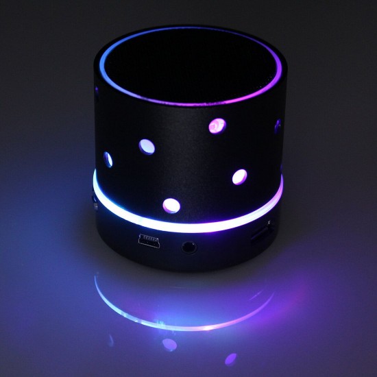 Portable LED Mini bluetooth USB TF Card FM Stereo Speaker For Cell Phone Tablet