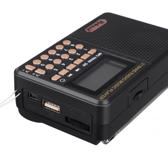 Portable Mini 70MHz-108MHz FM/AM/SW Radio Rechargeable MP3 Music Player Speaker Support TF Card U Disk Playback Portable Mini 70MHz-108MHz FM/AM/SW Radio Rechargeable MP3 Music Player Speaker Support TF Card U Disk Playback