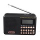 Portable Mini 70MHz-108MHz FM/AM/SW Radio Rechargeable MP3 Music Player Speaker Support TF Card U Disk Playback