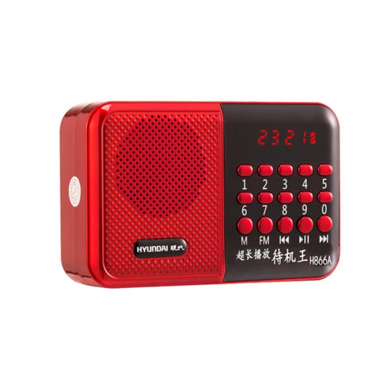Portable Radio TF Card Rechargeable Speaker Music Player for Elderly
