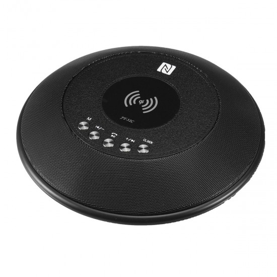 Portable USB Charging bluetooth Speaker Wireless Charger Stereo Subwoofer Digital Alarm Clock Built-in FM Radio Mic Portable USB Charging bluetooth Speaker Wireless Charger Stereo Subwoofer Digital Alarm Clock Built-in FM Radio Mic