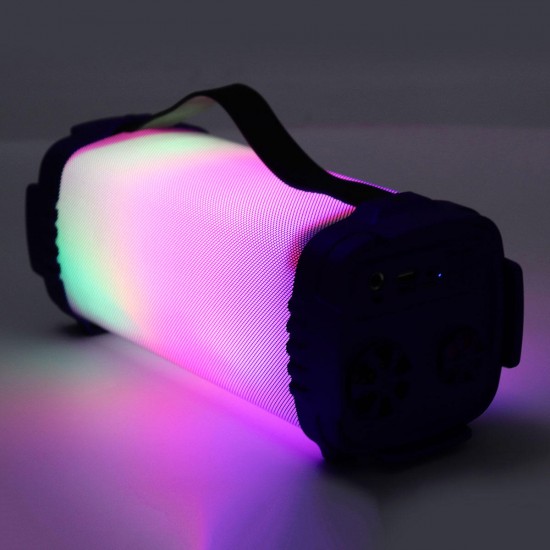 Portable Wireless bluetooth Speaker Colorful LED Light Outdoor Stereo Bass FM Radio TF Card Speaker