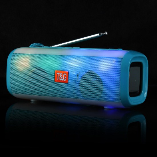 Portable bluetooth Wireless Speaker Dual Drivers FM Radio TF Card 3D Stereo LED Light Subwoofer with Mic Portable bluetooth Wireless Speaker Dual Drivers FM Radio TF Card 3D Stereo LED Light Subwoofer with Mic