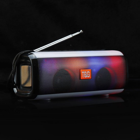 Portable bluetooth Wireless Speaker Dual Drivers FM Radio TF Card 3D Stereo LED Light Subwoofer with Mic Portable bluetooth Wireless Speaker Dual Drivers FM Radio TF Card 3D Stereo LED Light Subwoofer with Mic