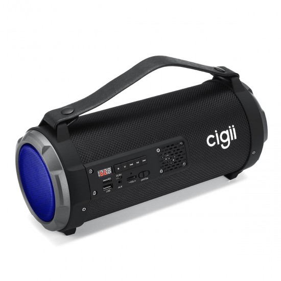 RGB Lights Wireless bluetooth Handheld HIFI Speaker Digital Display Stereo Surround Sound With Mic Support AUX FM USB