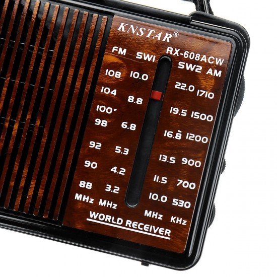 RX-608AC DC 3V Portable FM AM SW1 SW2 Radio 4 Band Radio Gift for Old People RX-608AC DC 3V Portable FM AM SW1 SW2 Radio 4 Band Radio Gift for Old People
