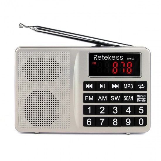 Digital Display FM AM SW Radio AUX MP3 Audio Player Speaker for Mobile Phone Gift for family Digital Display FM AM SW Radio AUX MP3 Audio Player Speaker for Mobile Phone Gift for family