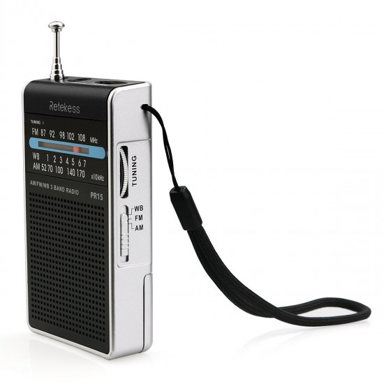 F9214 PR15 Digital Display Radio with FM AM for Family Camping Outdoor