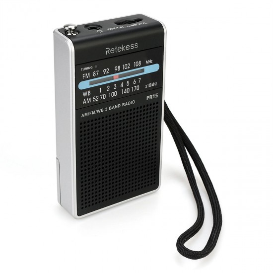 F9214 PR15 Digital Display Radio with FM AM for Family Camping Outdoor