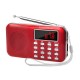 PR11 Portable Digital Tuning FM AM Radio TF Card USB Disk MP3 Music Player Flashlight