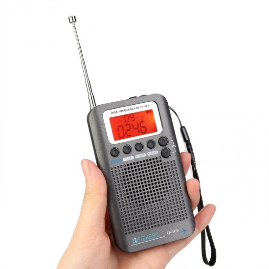 TR105 Aircraft Band FM AM SW Digital Tuning Radio with Timer ON OFF Clock Function TR105 Aircraft Band FM AM SW Digital Tuning Radio with Timer ON OFF Clock Function