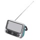 Retro Mini bluetooth Speaker TV Design Mobile Phone Stand Holder Cute Bracket