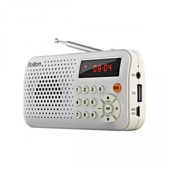 T30 Portable Mini FM Radio Speaker Music Player TF Card USB With LED Display