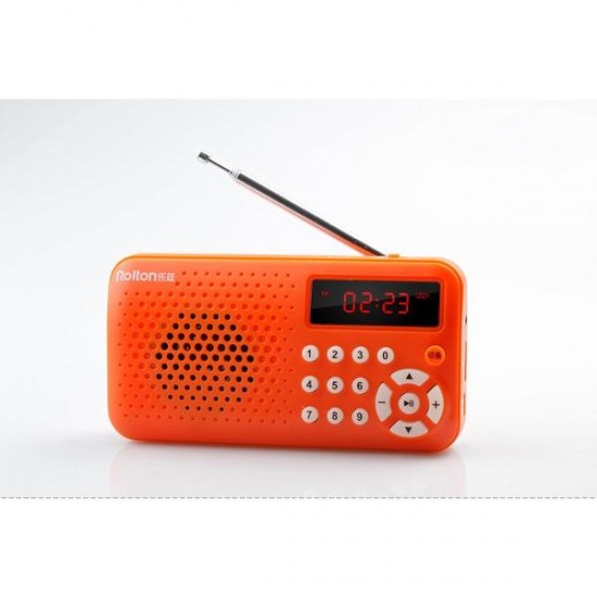 T30 Portable Mini FM Radio Speaker Music Player TF Card USB With LED Display