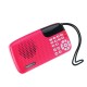 W105 Portable Mini FM Radio Speaker Music Player Tf Card With LED Display And Flashlight