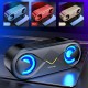 S6 Wireless bluetooth 5.0 4D Stereo Surround Sound Speaker Hifi Driver Flash Light Handsfree Headset