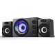 D-206 Computer Speaker LED Colorful Wireless bluetooth Speaker Wired Control Speaker