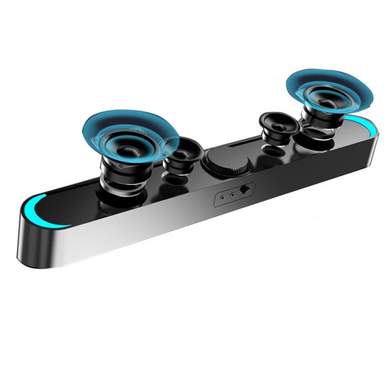 D-238 bluetooth Sound Bar 3.5mm Wireless Speaker Bass Subwoofer 4D Stereo Knob Desktop Amplifier D-238 bluetooth Sound Bar 3.5mm Wireless Speaker Bass Subwoofer 4D Stereo Knob Desktop Amplifier