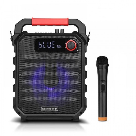P18 Portable Bluetooth Speaker with Wireless Microphone Audio Home Party Karaoke Subwoofer Outdoor Speaker PA Speaker System