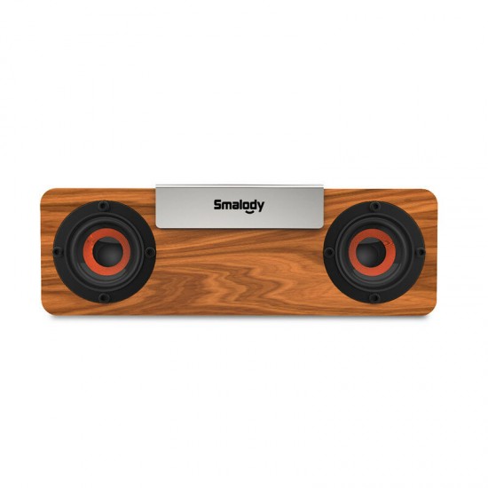 bluetooth 5.0 Speaker Portable Wooden Wireless TWS Speaker Stereo Subwoofer TF Card FM Headset