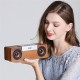 bluetooth 5.0 Speaker Portable Wooden Wireless TWS Speaker Stereo Subwoofer TF Card FM Headset