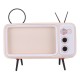 Speaker bluetooth TV Shape Phone Holder Wireless Speaker Retro TV Mini Portable Bluetooth Speaker Mobile Phone Holder USB Charging