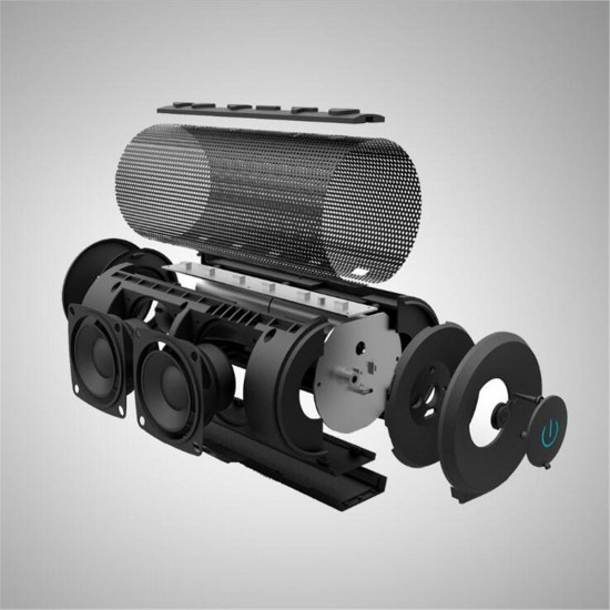 T102 14W Portable Wireless bluetooth Speaker Dual Drivers Portable Loud Sound bluetooth Speaker with Mic