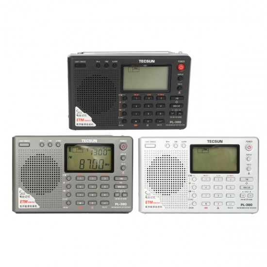 PL-380 DSP PLL FM MW SW LW Digital Stereo Radio World Band Receiver