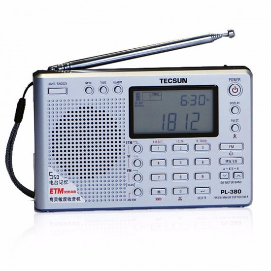 PL-380 DSP PLL FM MW SW LW Digital Stereo Radio World Band Receiver PL-380 DSP PLL FM MW SW LW Digital Stereo Radio World Band Receiver