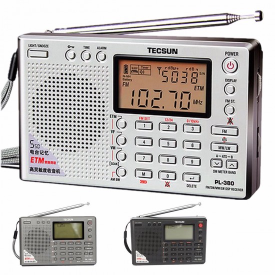 PL-380 DSP PLL FM MW SW LW Digital Stereo Radio World Band Receiver PL-380 DSP PLL FM MW SW LW Digital Stereo Radio World Band Receiver