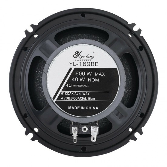 TS-A1698B 6.5inch Car Speaker Vehicle Coaxial Speaker Stereo 600W MAX 4 Way Car Speaker HiFi Audio Vehicle Loudspeaker TS-A1698B 6.5inch Car Speaker Vehicle Coaxial Speaker Stereo 600W MAX 4 Way Car Speaker HiFi Audio Vehicle Loudspeaker