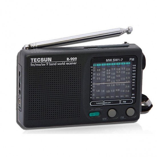 R-909 FM AM SW Full-time Semiconductor Multiband Stereo Radio Receiver
