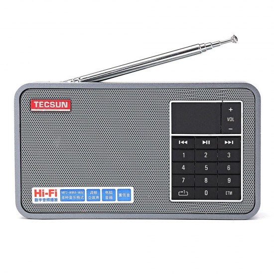 X3 FM 64-108MHz Radio Receiver MP3 Player Speaker Support TF Card