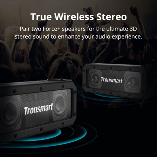 Element Force+ Wireless bluetooth 40W Speaker TWS HIFI IPX7 Waterproof Support NFC TF AUX