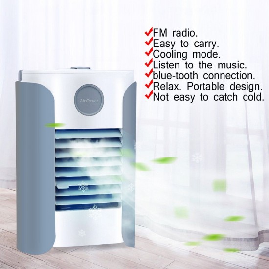 USB Multifunction Humidifier Portable Air Conditioner Fan Cooling bluetooth Speaker Gifts for Family Home Outdoor Picnic USB Multifunction Humidifier Portable Air Conditioner Fan Cooling bluetooth Speaker Gifts for Family Home Outdoor Picnic