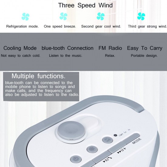 USB Multifunction Humidifier Portable Air Conditioner Fan Cooling bluetooth Speaker Gifts for Family Home Outdoor Picnic USB Multifunction Humidifier Portable Air Conditioner Fan Cooling bluetooth Speaker Gifts for Family Home Outdoor Picnic