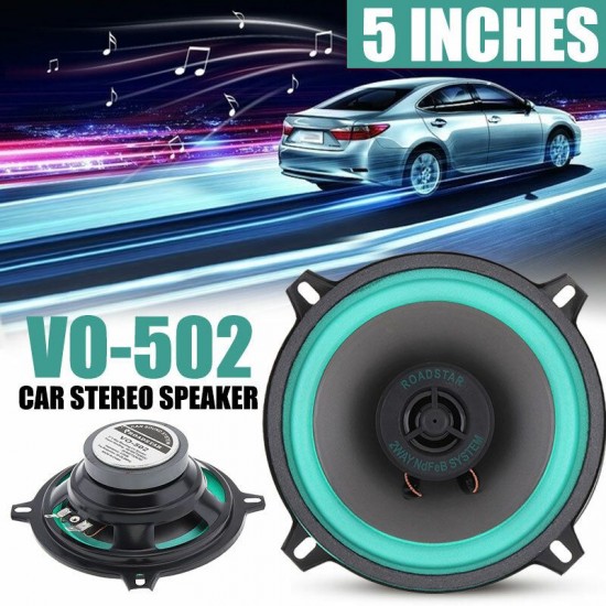 VO-502 5'' 2-Way Mounting Car Speaker 100W Car Stereo Speaker HiFi Audio Vehicle Coaxial Speaker Auto Audio Loudspeaker VO-502 5'' 2-Way Mounting Car Speaker 100W Car Stereo Speaker HiFi Audio Vehicle Coaxial Speaker Auto Audio Loudspeaker