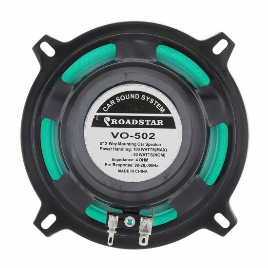 VO-502 5'' 2-Way Mounting Car Speaker 100W Car Stereo Speaker HiFi Audio Vehicle Coaxial Speaker Auto Audio Loudspeaker VO-502 5'' 2-Way Mounting Car Speaker 100W Car Stereo Speaker HiFi Audio Vehicle Coaxial Speaker Auto Audio Loudspeaker